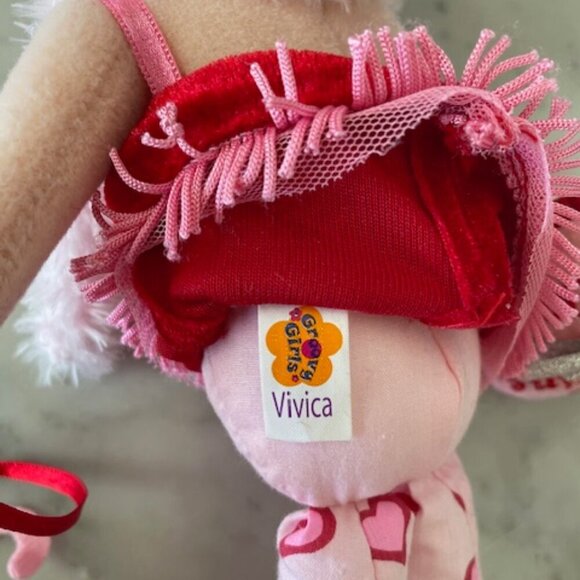 GROOVY GIRLS VIVICA 2006 Be Mine Soft Plush Limited Edition Doll & Poodle Dog - Picture 11 of 14